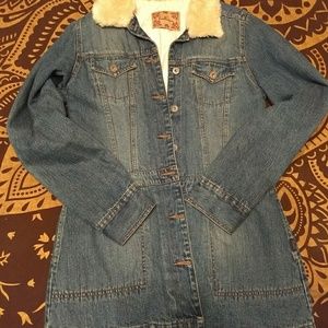 Hollister jean coat